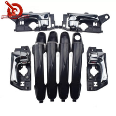 8PCS Front Rear Inside Outside Door Handles For Hyundai Sonata 2008 2009 2010 6B93BC-57 [2]