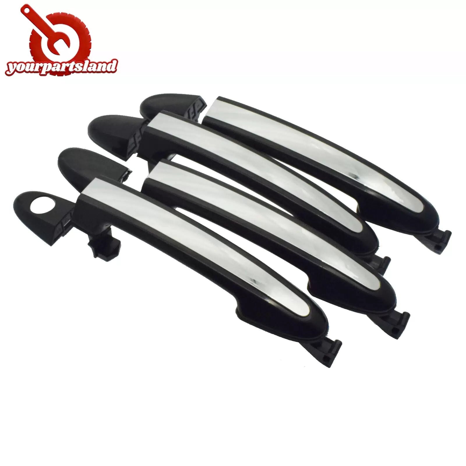 8PCS Front Rear Outside Inside Door Handle for Hyundai Santa Fe 2007 2008-2012 6B93BC-57 [4]