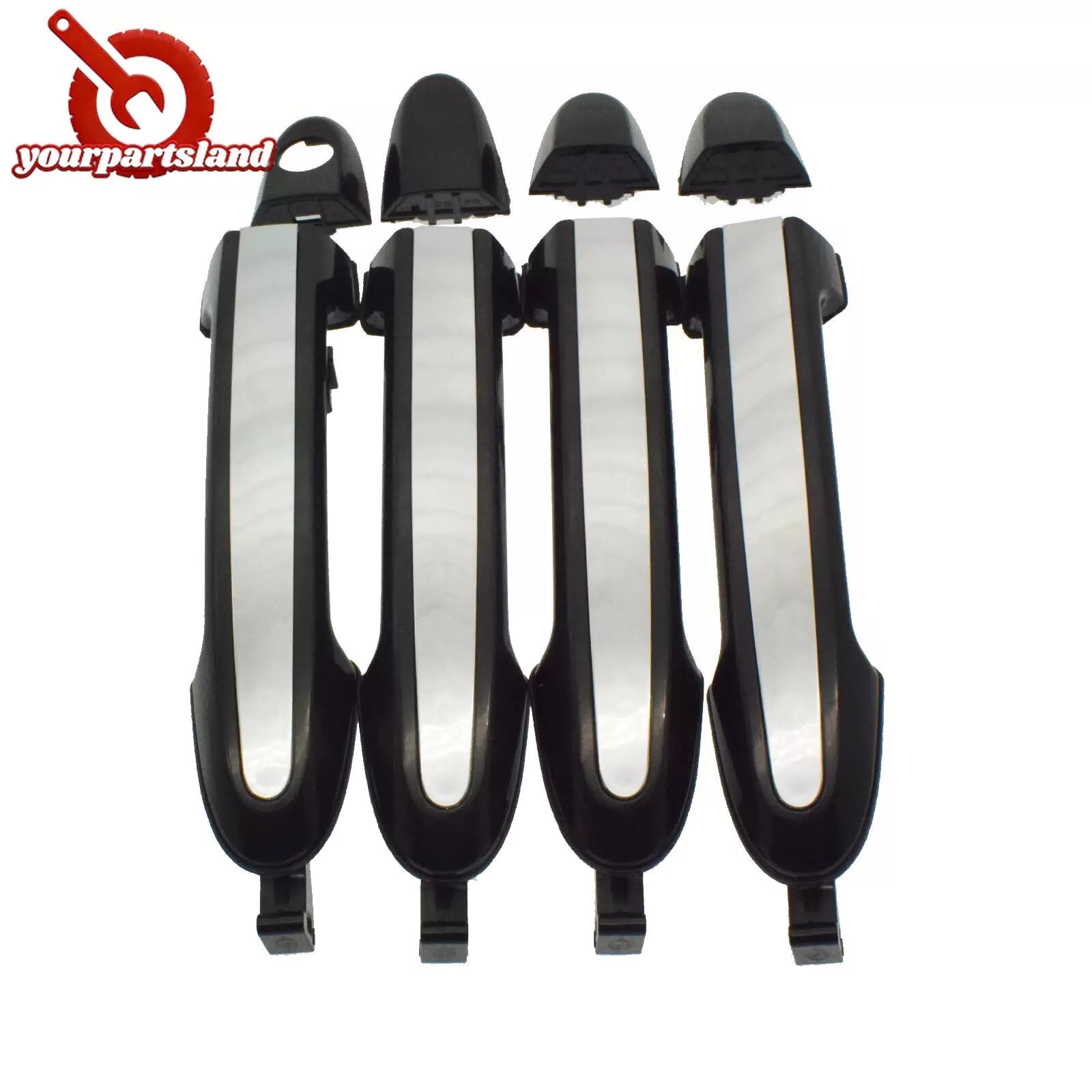 8PCS Front Rear Outside Inside Door Handle for Hyundai Santa Fe 2007 2008-2012 6B93BC-57 [5]