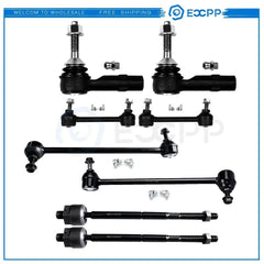 8PCS Front Rear Sway Bars Tie Rods Kit Fits Ford Taurus PCS Mercury Sable 2008 KOEEP [1]