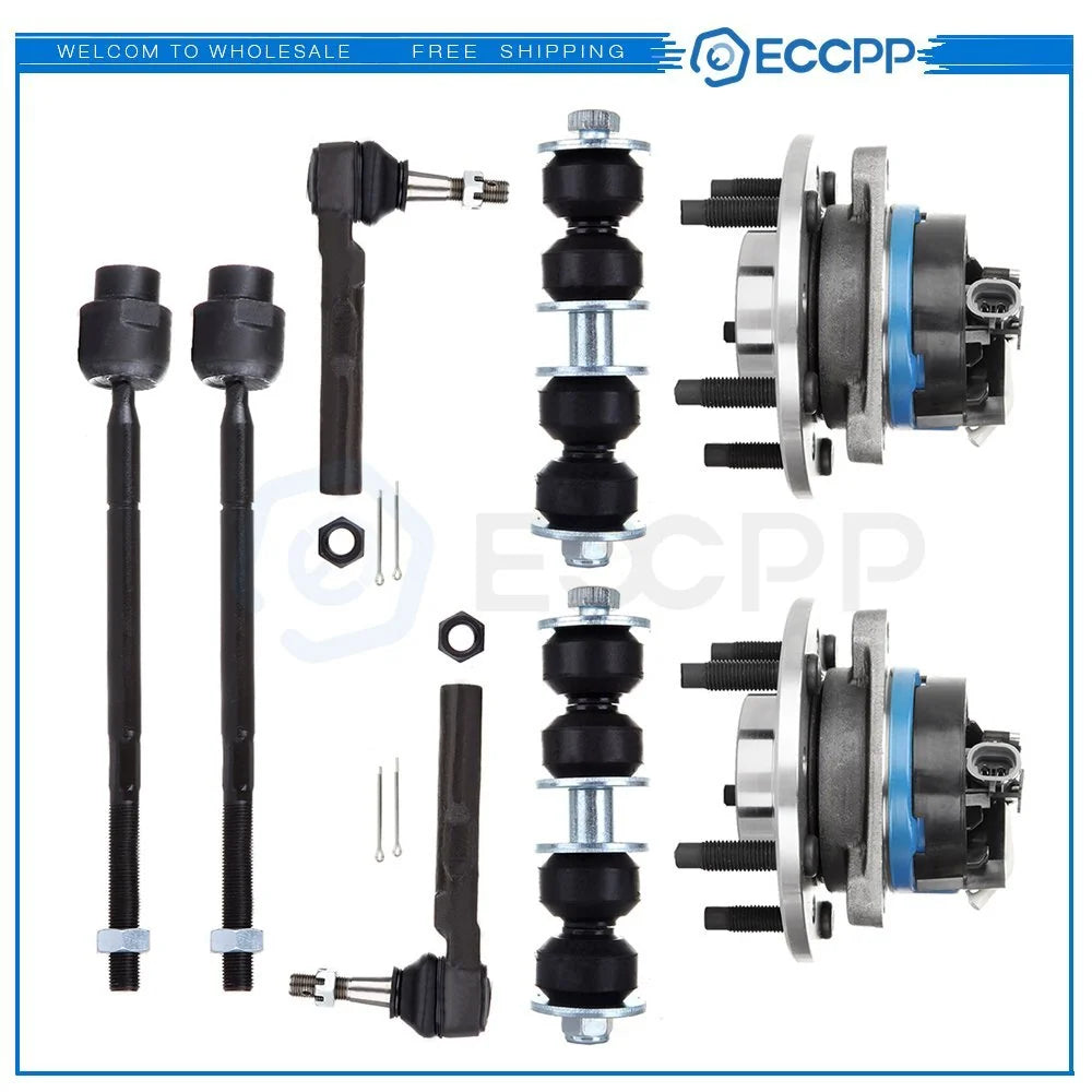 8PCS Front Wheel Bearing Steering Kit Fits Pontiac Grand Am Chevy Malibu Alero KOEEP [1]