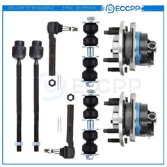 8PCS Front Wheel Bearing Steering Kit Fits Pontiac Grand Am Chevy Malibu Alero KOEEP [1]