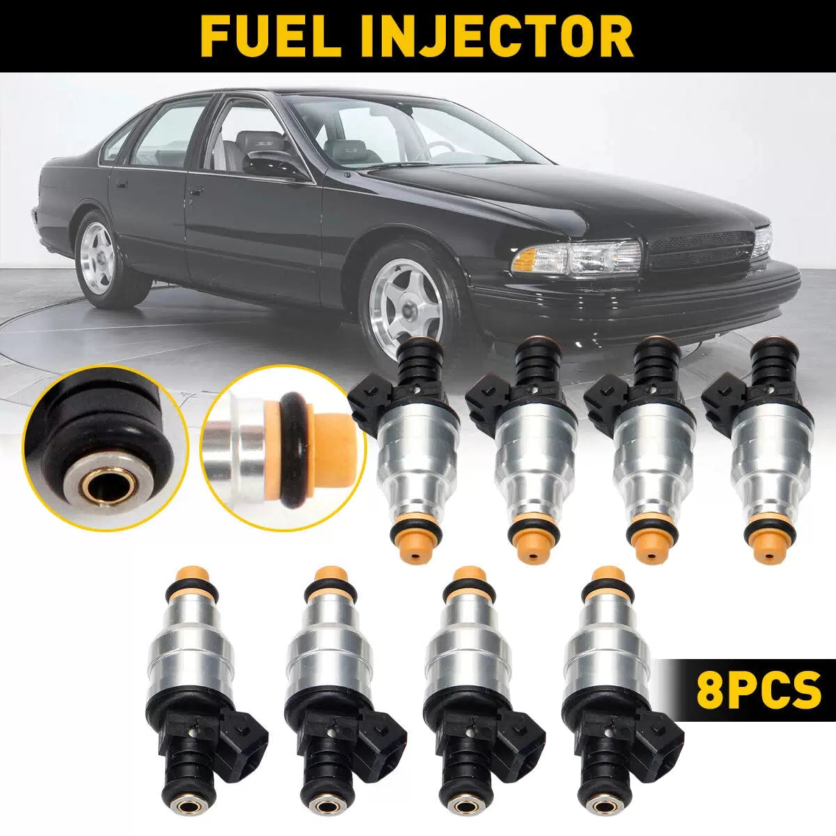 8PCS Fuel Injectors for Mustang Ford GT Cobra Replaces 0280150558, OE# 800-1152N 6B93BC-57 [10]