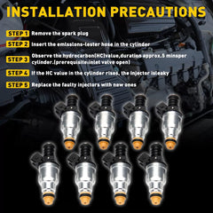 8PCS Fuel Injectors for Mustang Ford GT Cobra Replaces 0280150558, OE# 800-1152N 6B93BC-57 [2]