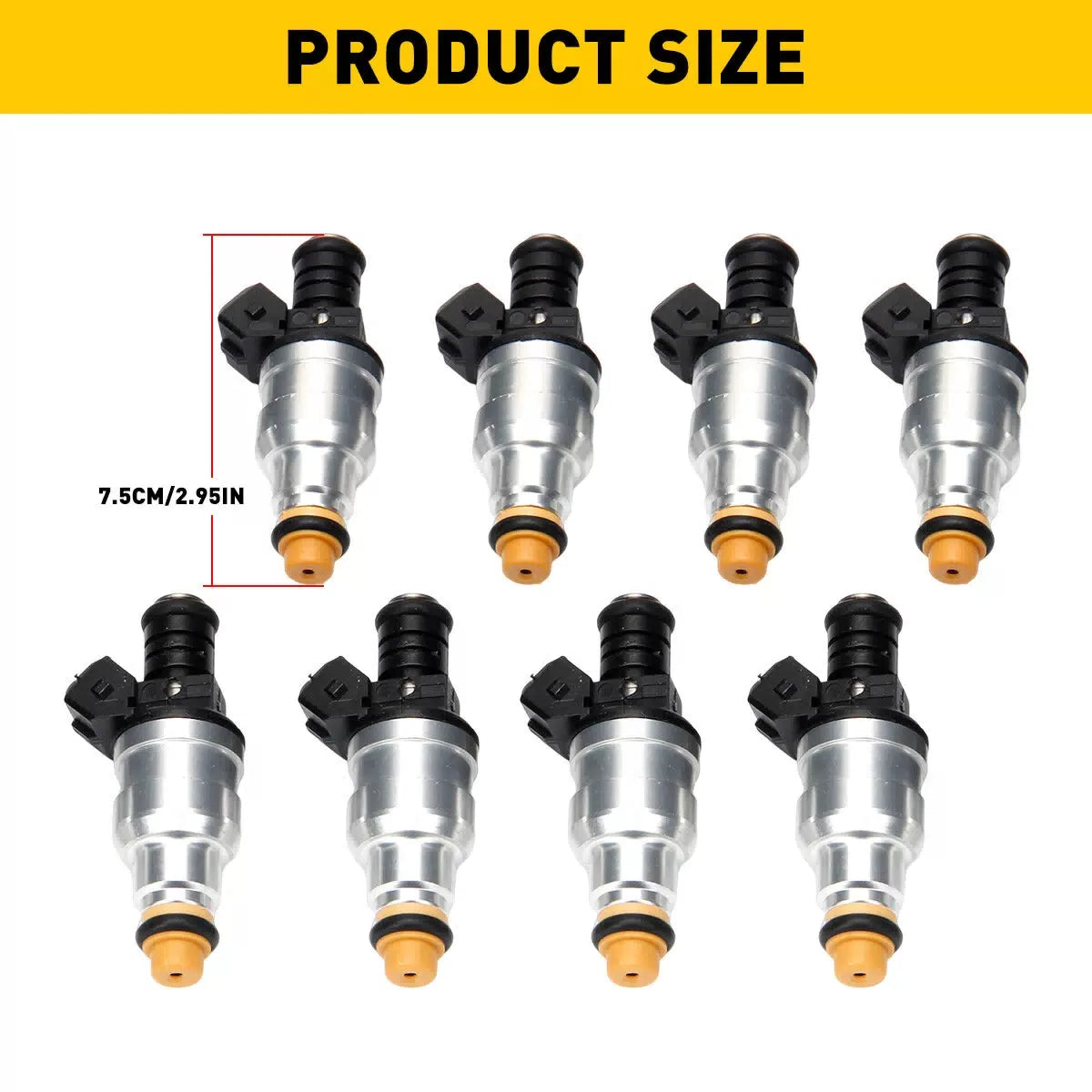 8PCS Fuel Injectors for Mustang Ford GT Cobra Replaces 0280150558, OE# 800-1152N 6B93BC-57 [4]