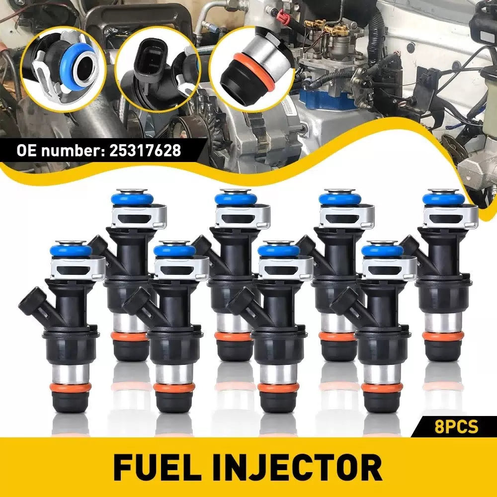 8PCS/Set Fuel Injectors For 1999-2006 Chevy Silverado GMC 4.8/5.3/6.0L 25317628 6B93BC-57 [1]
