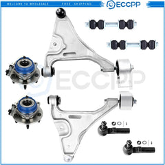 8Pcs Front Tie Rod End Sway Bar Wheel Bearning Hub For 2006-2011 Buick Lucerne KOEEP [1]