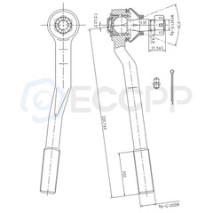 8Pcs Front Tie Rods Ball Joints Steering Part Fits 1996-2002 Toyota 4Runner KOEEP [3]