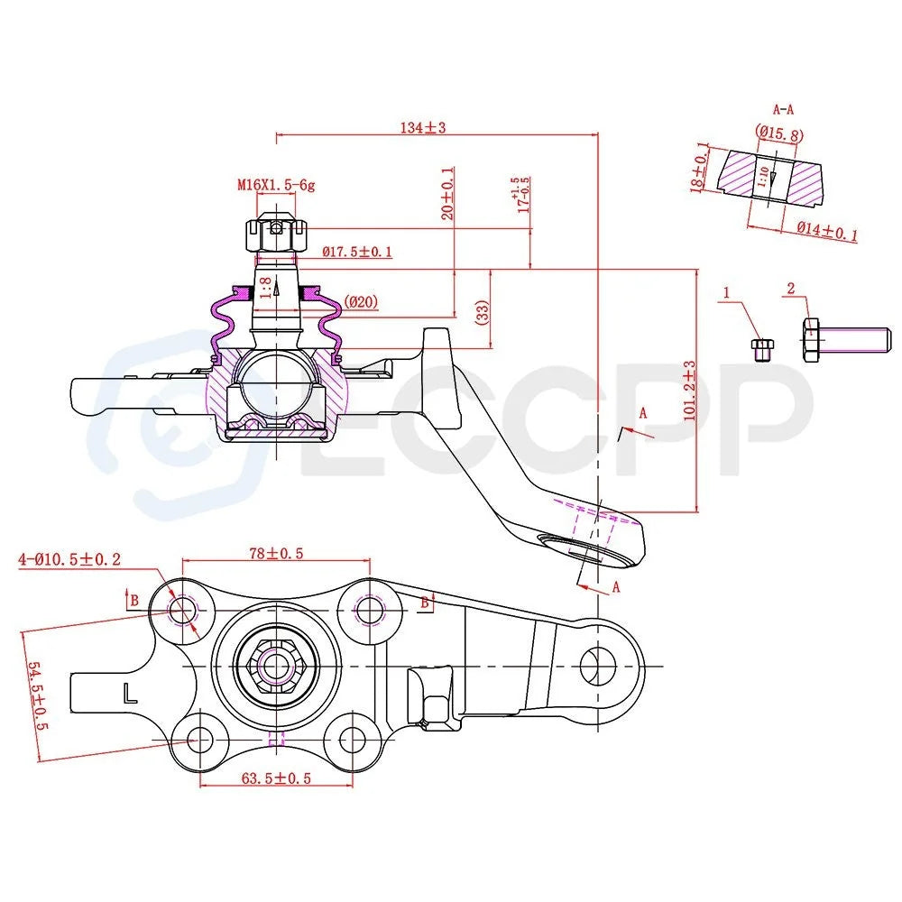 8Pcs Front Tie Rods Ball Joints Steering Part Fits 1996-2002 Toyota 4Runner KOEEP [4]