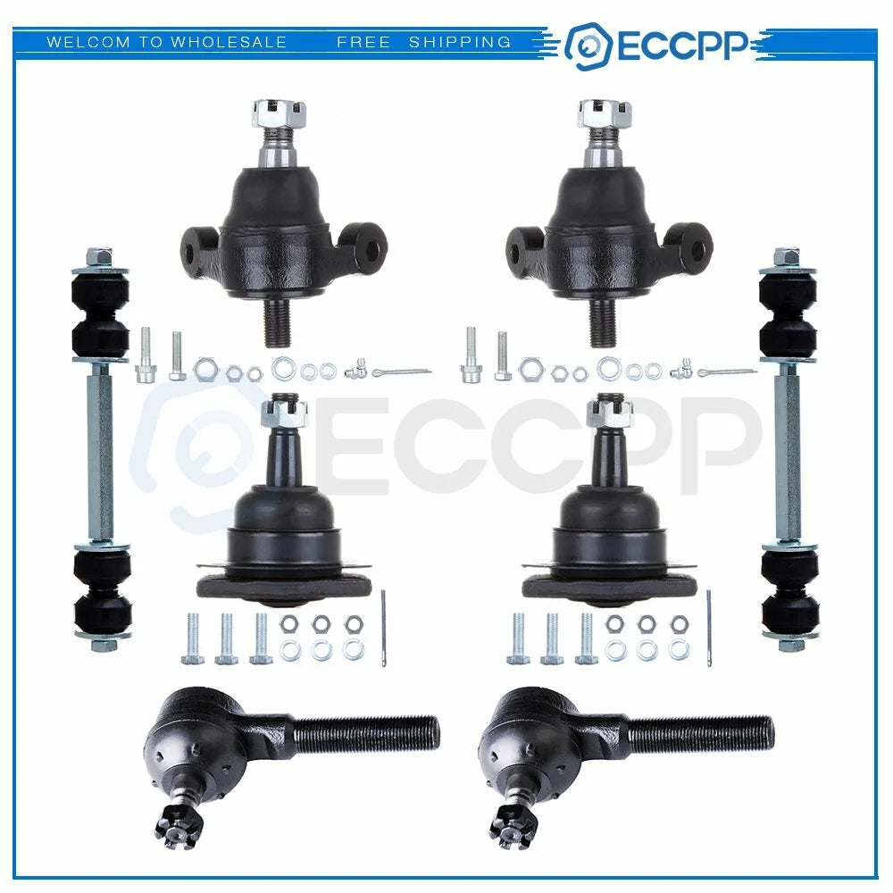 8 Fits Chevy Bel Air Corvette Impala Biscayne Front Ball Joint Tie Rods Sway Bar KOEEP [1]