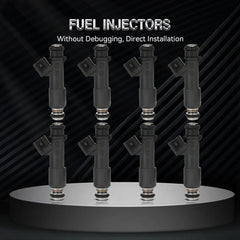 8 Fuel Injectors For Chevrolet Colorado Trailblazer Hummer H3 GMC Canyon Envoy KOEEP [1]