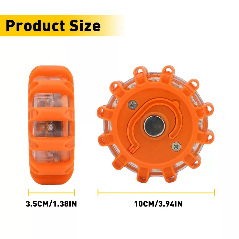 8 LED Road Flares Emergency Disc Safety Light Flashing Roadside Beacon Warning' 6B93BC-57 [2]