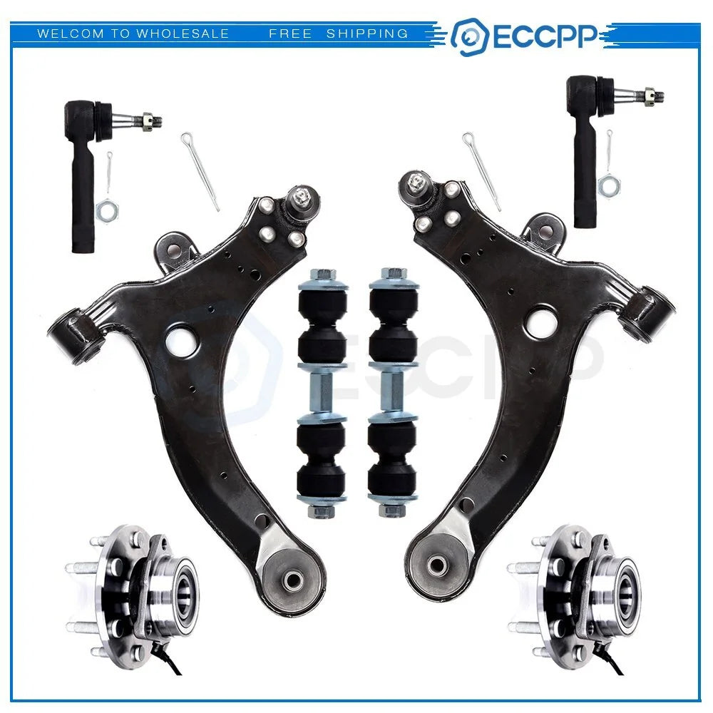 8pc Control Arm Front Wheel Bearing Tie rod Kit For Grand Prix Venture Montana KOEEP [1]
