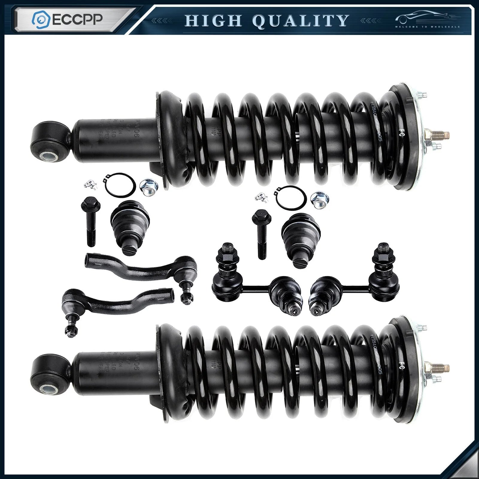 8pc Front Complete Struts Suspension Kit For Nissan Pathfinder Xterra 05-12 KOEEP [1]