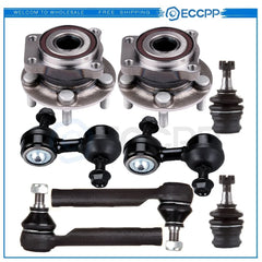 8pc Front Wheel Hub Bearing Tierod Kit for Subaru Legacy Outback w/ABS KOEEP [1]