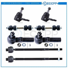 8pcs For 2000-2004 2005 Pontiac Bonneville Front Ball Joints Tie Rods Sway Bars KOEEP [1]