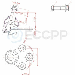 8pcs For 2000-2004 2005 Pontiac Bonneville Front Ball Joints Tie Rods Sway Bars KOEEP [3]