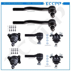8pcs Front Control Arms Tie Rod Ends For Honda Civic del Sol 1.5L 1.6L 1992-1997 KOEEP [1]