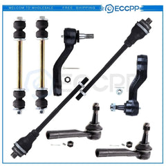 8pcs Front Sway Bars Tie Rods Pitman Idler Arm Kit For 2001-06 GMC Yukon XL 1500 KOEEP [1]