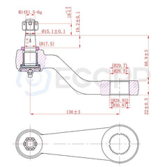 8pcs Front Sway Bars Tie Rods Pitman Idler Arm Kit For 2001-06 GMC Yukon XL 1500 KOEEP [2]