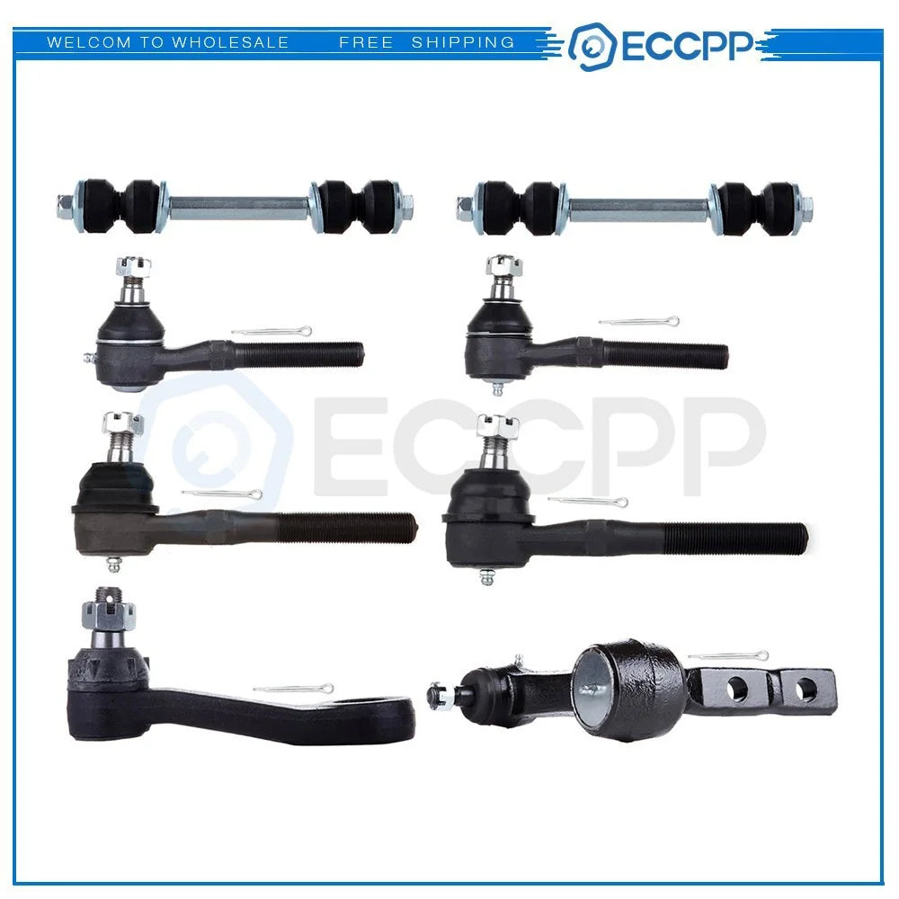 8pcs Front Tie Rod Ends Sway Bars For Ford F-150 Heritage F-250 1997-2004 KOEEP [1]