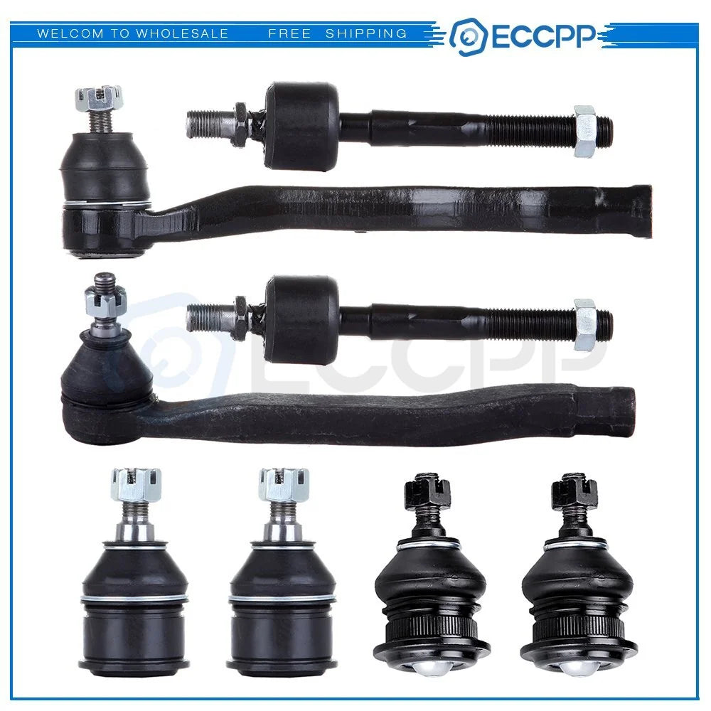 8pcs Front Upper Lower Ball Joints Inner Outer Tie Rods For 1990-97 Honda Accord 6B93BC-57 [1]