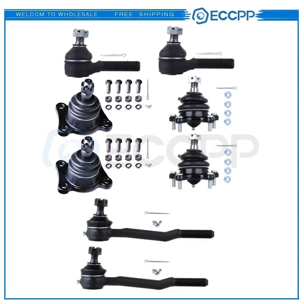 8pcs Upper & Lower Ball Joints Inner & Outer Tie Rods For Toyota 4Runner T100 KOEEP [1]