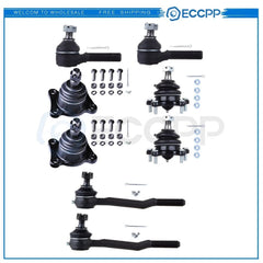 8pcs Upper & Lower Ball Joints Inner & Outer Tie Rods For Toyota 4Runner T100 KOEEP [1]