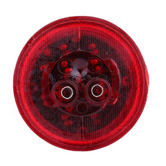 8x 2" Red 9LED Side Marker Clearance Tail Light Round for Truck Trailer &Grommet KOEEP [4]