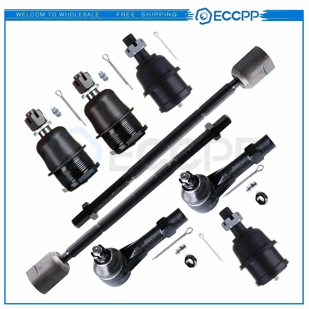 8x For 91-96 Dodge Dakota RWD Front Upper Lower Ball Joints Inner Outer Tie Rod 6B93BC-57 [1]