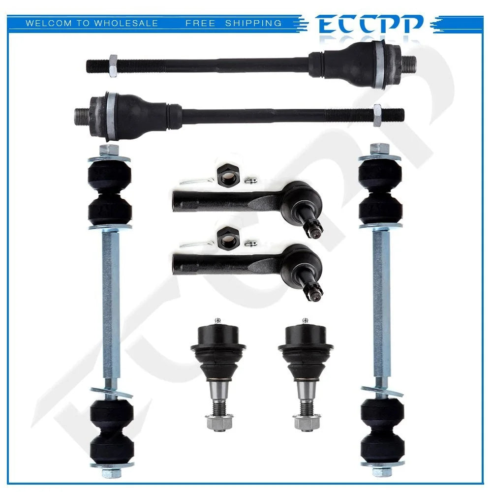 8x Front Ball Joints Tie Rods Steering Kit Fits 02-06 Chevrolet Avalanche 1500 KOEEP [1]