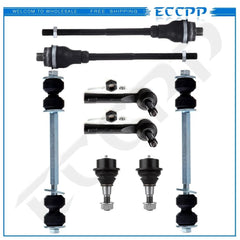 8x Front Ball Joints Tie Rods Steering Kit Fits 02-06 Chevrolet Avalanche 1500 KOEEP [1]