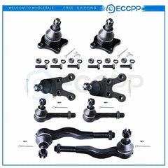 8x Front Lower Upper Ball Joints Tie Rods For 1997-2004 Mitsubishi Montero Sport KOEEP [1]