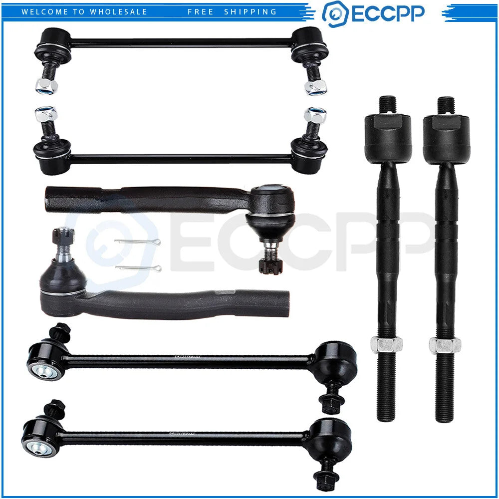 8x Front Tie Rod End Sway Bar End Link 2007 2008 2009 2010-2011 For Toyota Camry KOEEP [1]