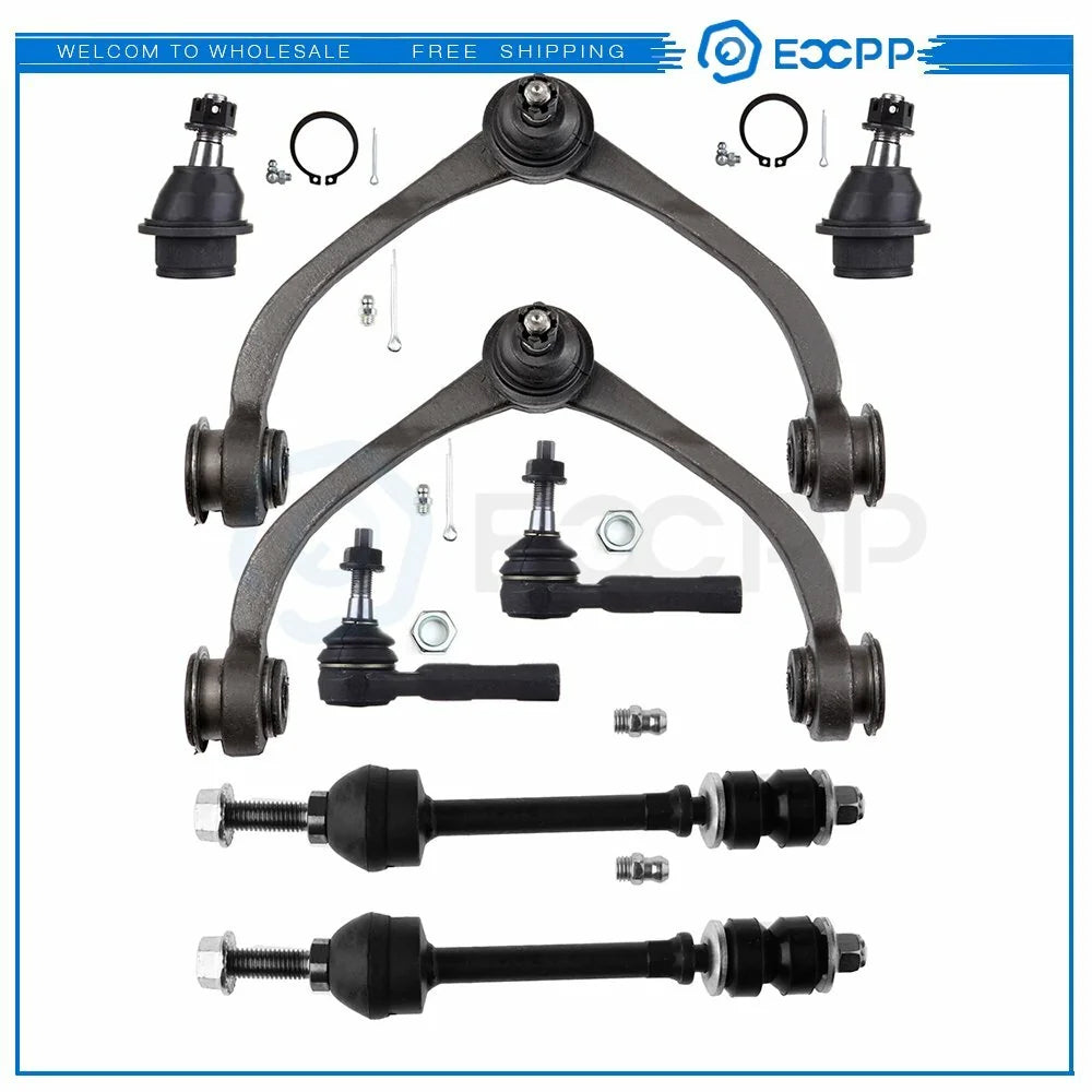 8x Front Upper Control Arms Lower Ball Joints For 2005-2009 10 2011 Dodge Dakota KOEEP [1]