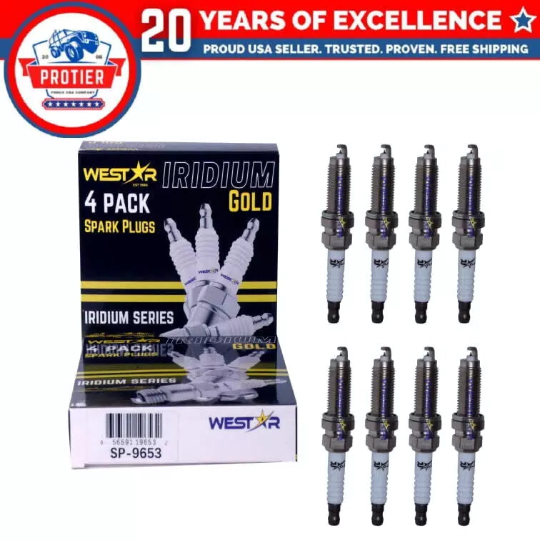 8x laser iridium spark plugs 95660 SP-9652 compatible with Honda CR-V 1.5L 6B93BC-57 [1]