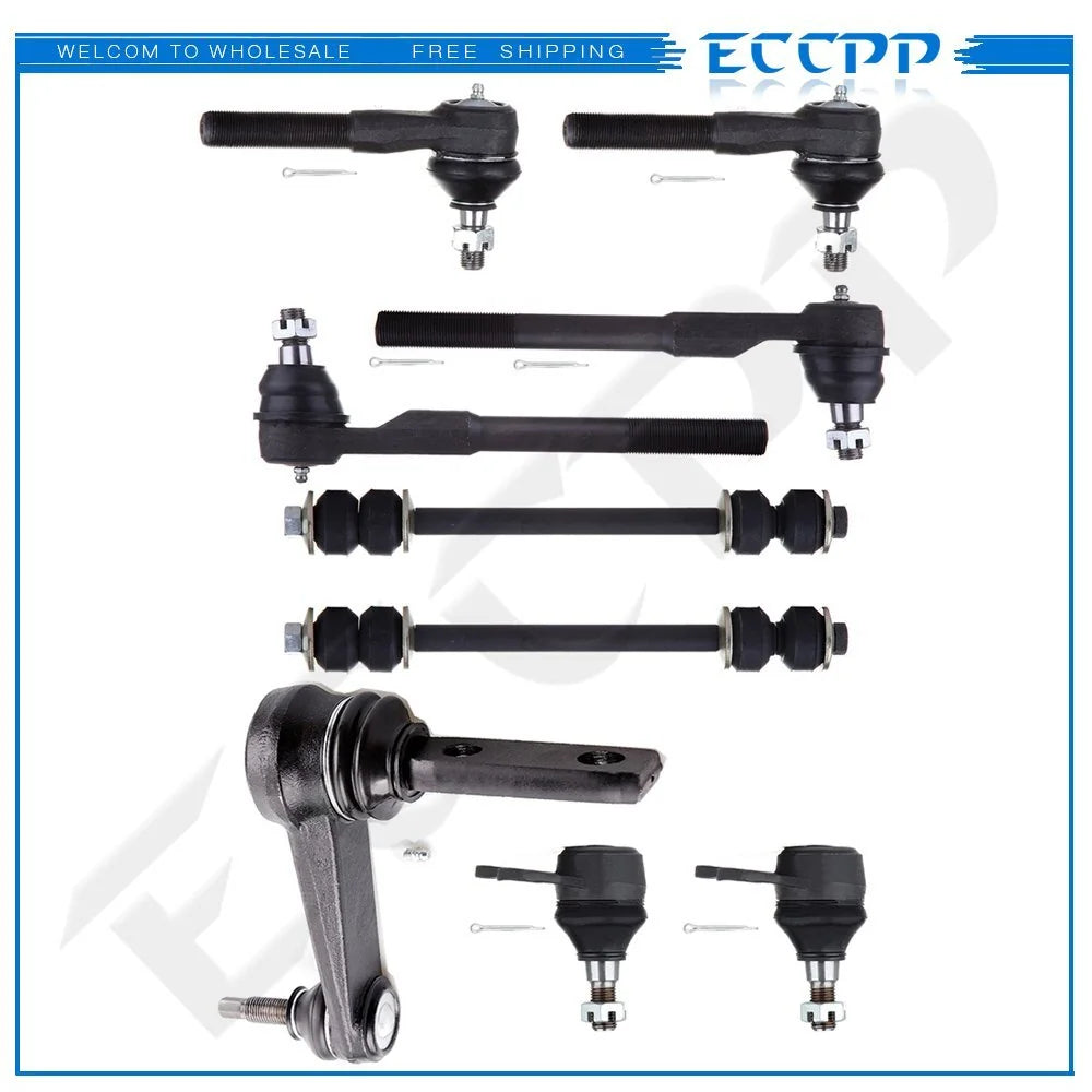 9Pcs Complete Ball Joints Tie Rods Idler Arm Kit For 00-01 Dodge Ram 1500 KOEEP [1]