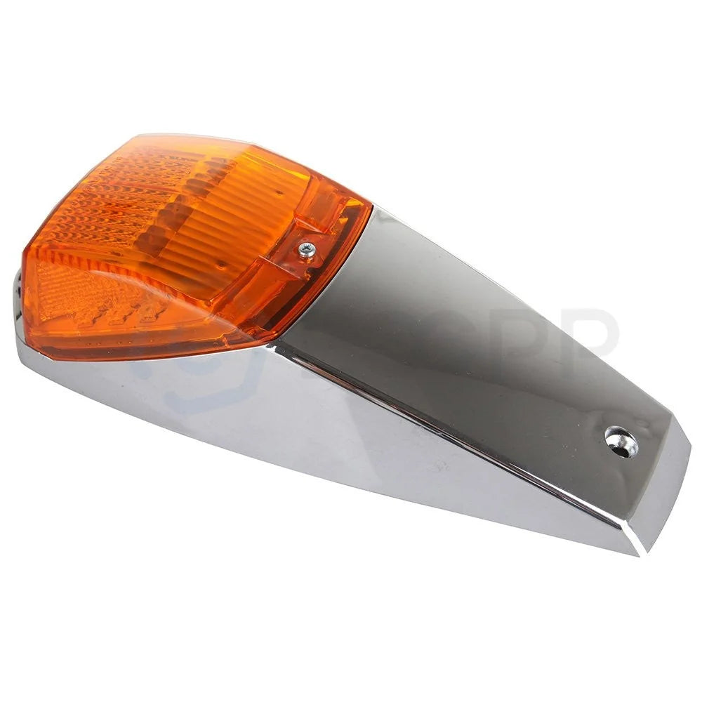9x Amber 10 inch 17 LED Chrome Cab marker Roof Light for Peterbilt Kenworth KOEEP [6]
