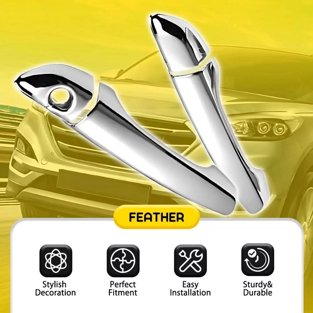ABS Exterior Door Handle Cover Trim For 2016-2021 Hyundai Tucson Chrome Look EOA 6B93BC-57 [9]