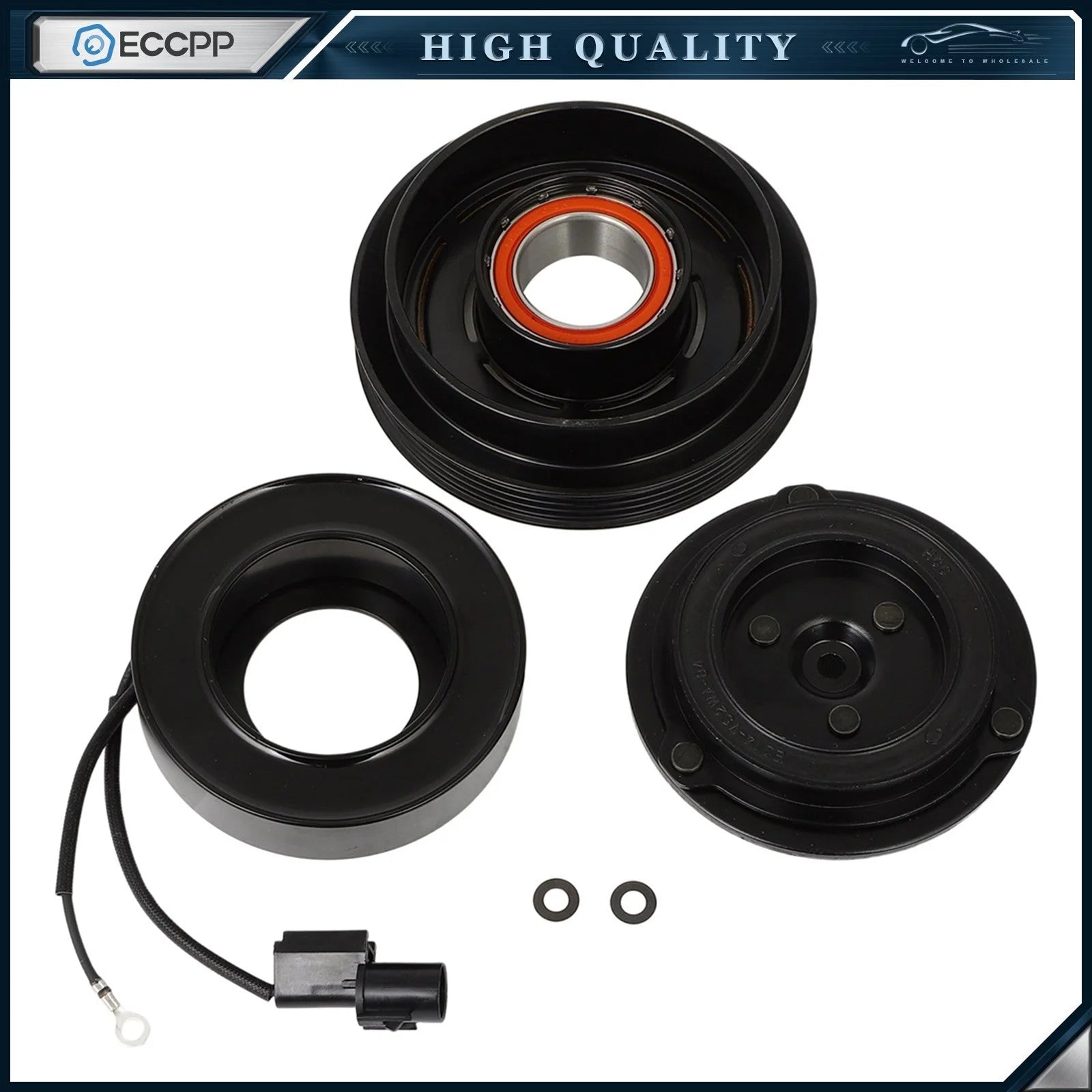 AC A/C Compressor Clutch Kits For Hyundai Elantra 2.0L 2007-2009 2010 2011 2012 6B93BC-57 [1]