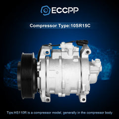 AC A/C Compressor For Honda Accord 2.4L 2008 -2012 Honda Crosstour 2012-2015 6B93BC-57 [1]