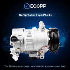 AC Compressor For Nissan Sentra 2013-2018 1.8L For Tsuru 2014-2015 1.6L 7513045 [1]