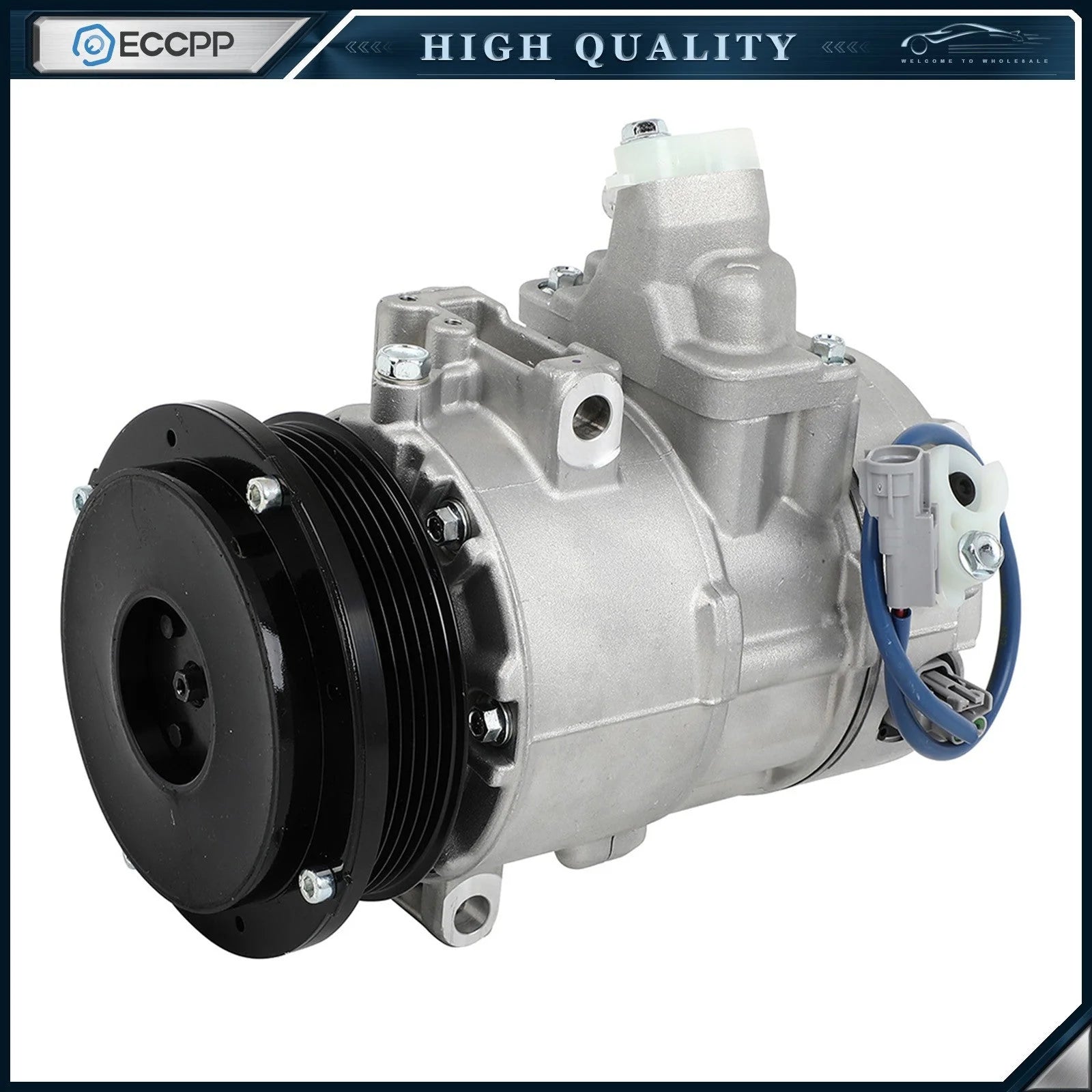 AC Compressor w/Clutch Fits 2004 2005 2006 Lexus LS430 6B93BC-57 [1]
