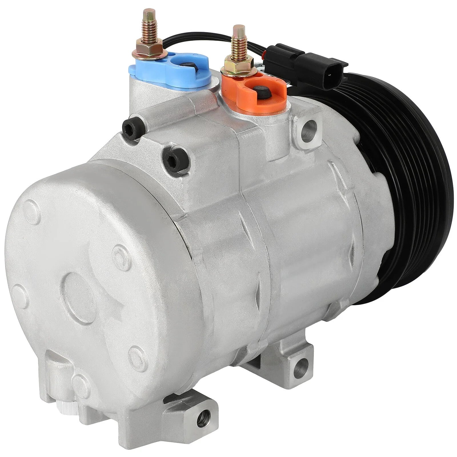 AC Compressor with Clutch for Ford Explorer 2006-2008 Mountaineer 2006-2010 4.6L 6B93BC-57 [4]