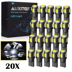 AUXITO 20pcs 6000K T10 194 168 Car Interior Kit Side Marker LED Light Bulb White AUXITO [1]