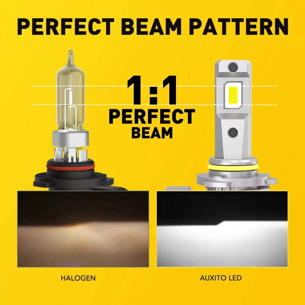AUXITO 40000LM Combo 4 9005 + 9006 LED Headlight Kit Bulbs High Low Beam White AUXITO [5]