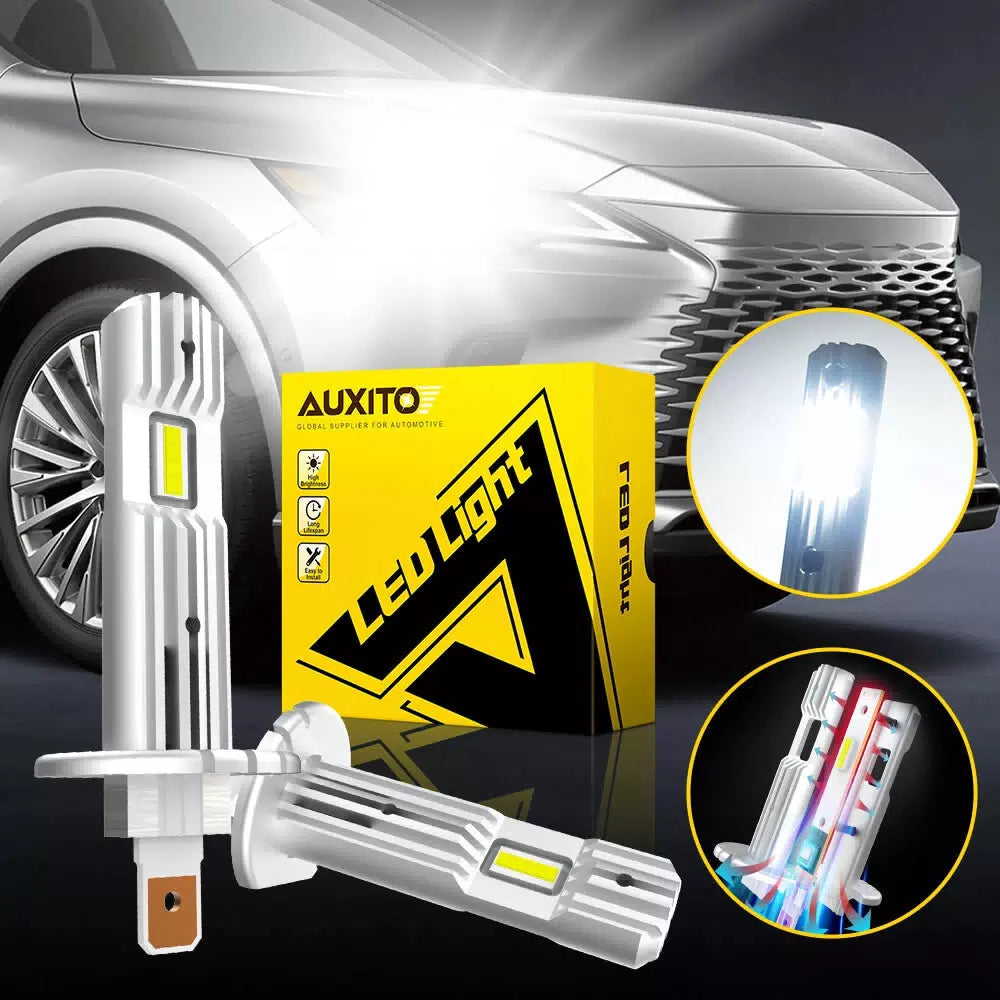 AUXITO 4X H1 LED Headlight Bulbs Conversion High Low Beam Super Bright USA EOA AUXITO [11]