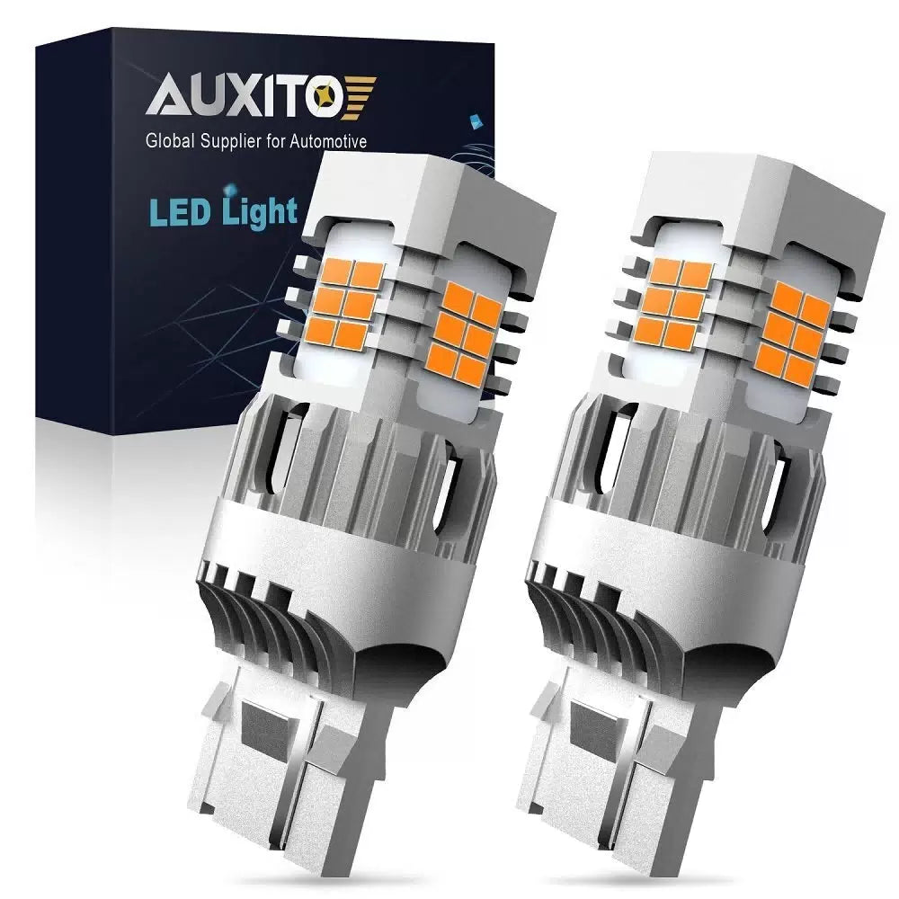 AUXITO 7440 Amber LED Signal Turn Light Bulbs Anti Hyper Flash Error Free CANBUS AUXITO [10]