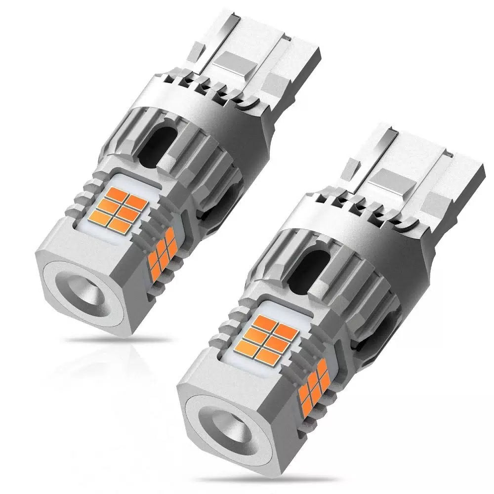 AUXITO 7440 Amber LED Signal Turn Light Bulbs Anti Hyper Flash Error Free CANBUS AUXITO [11]