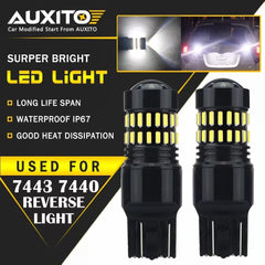 AUXITO 7443 7440 LED 6000K White Reverse Backup Turn Signal Parking Light Bulbs AUXITO [1]